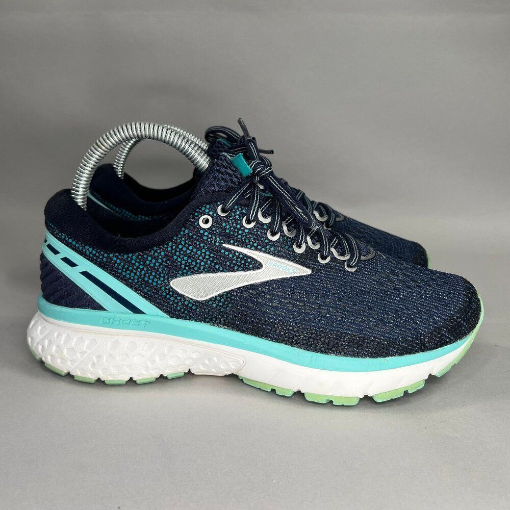 Brooks Ghost 11 Shoes Women's Size‎ 7 Teal Running Training Athletic Sneakers